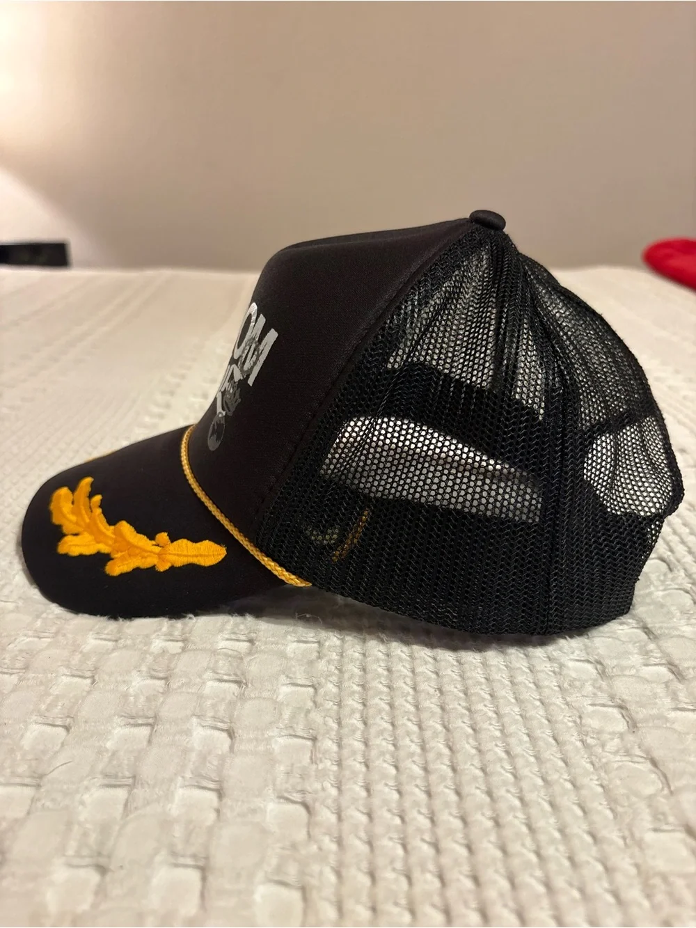 Kingdom Rise Captain SnapBack Black Cap with Gold Embroidery